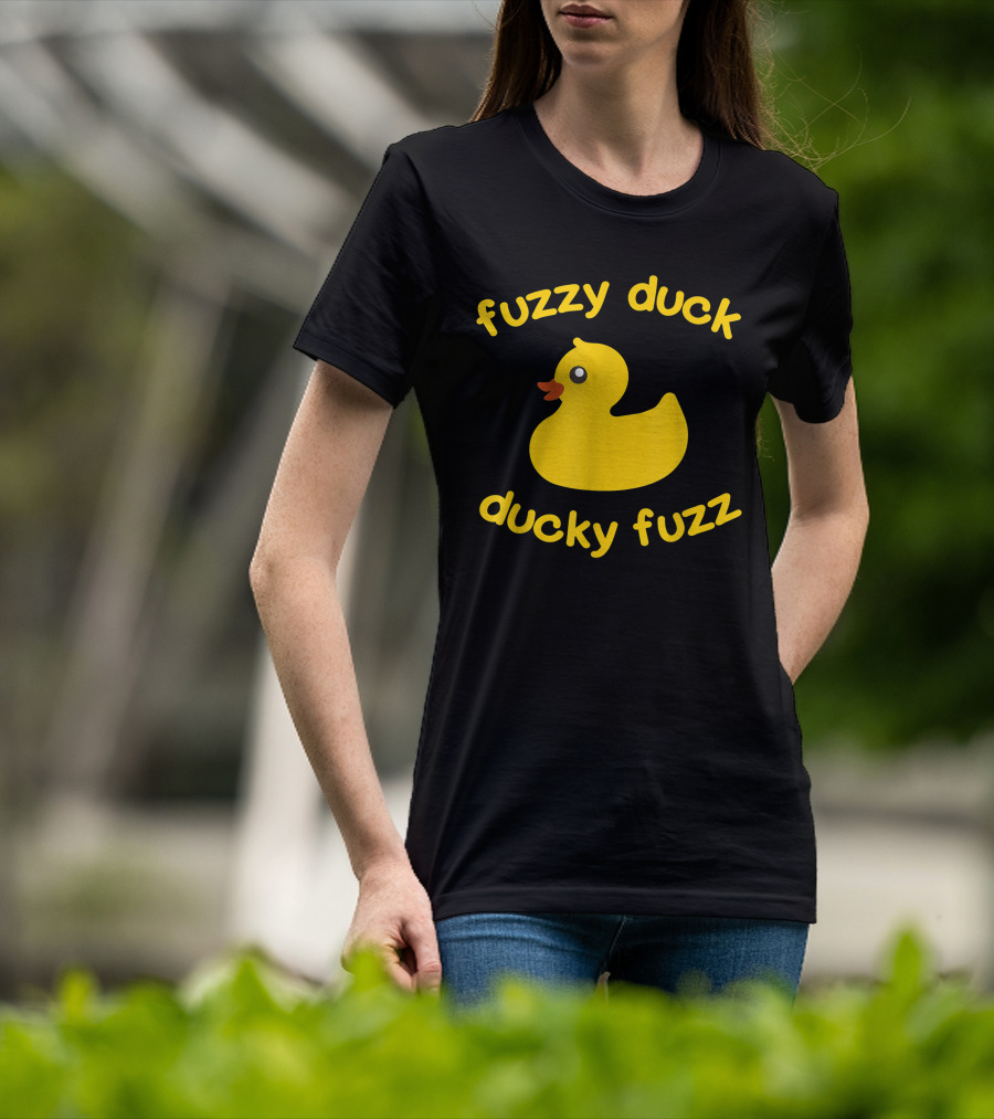 Fuzzy Duck Ducky Fuzz Rubber Duck Toy T-Shirt
