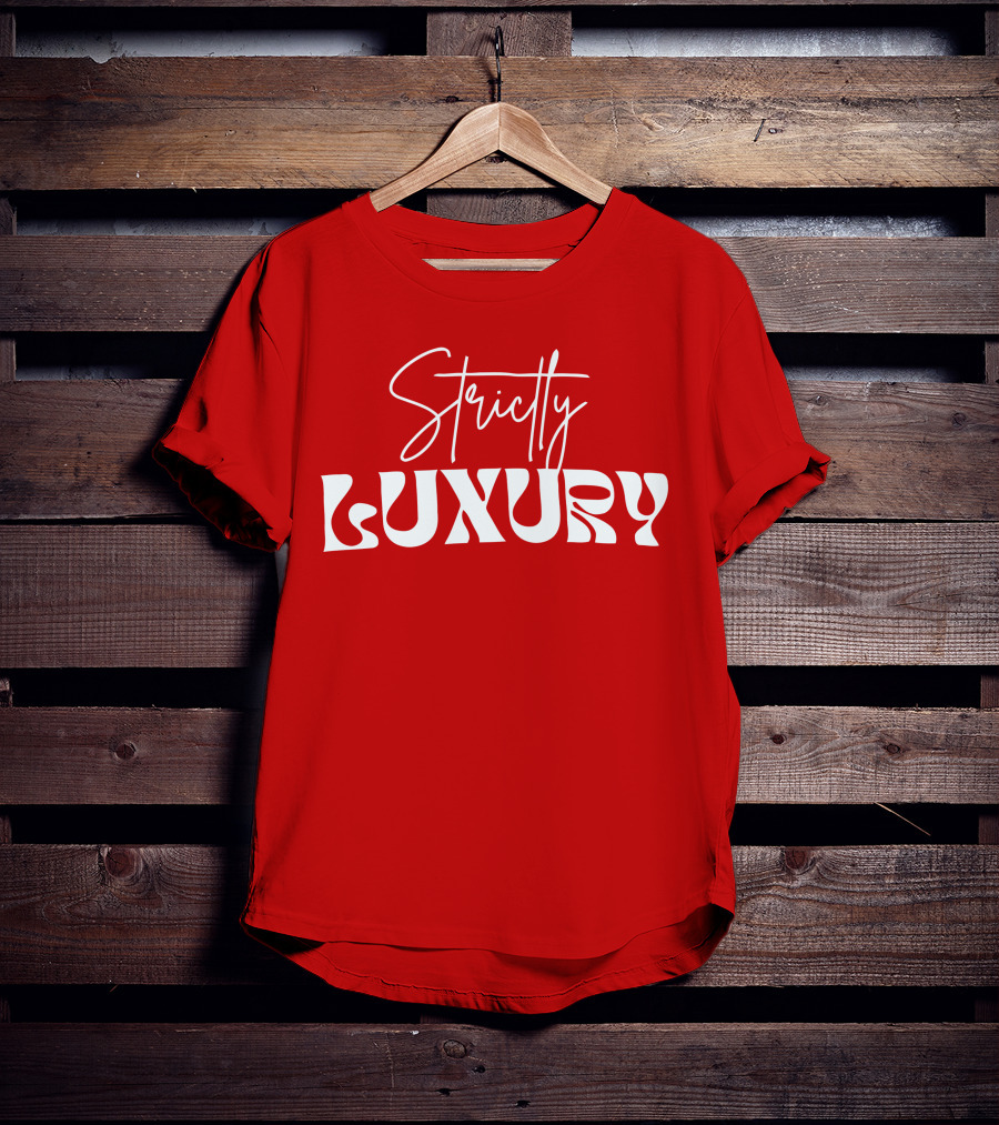 Strictly Luxury Red Cropped T-Shirt