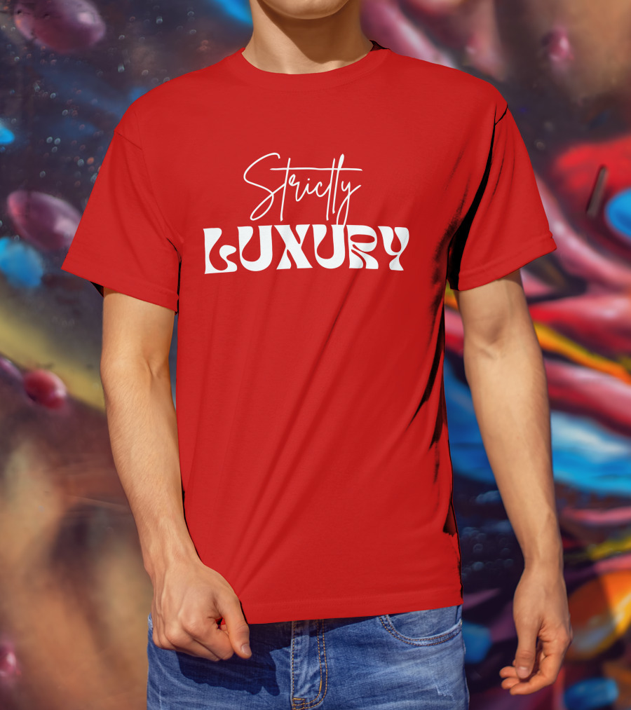 Strictly Luxury Red Cropped T-Shirt