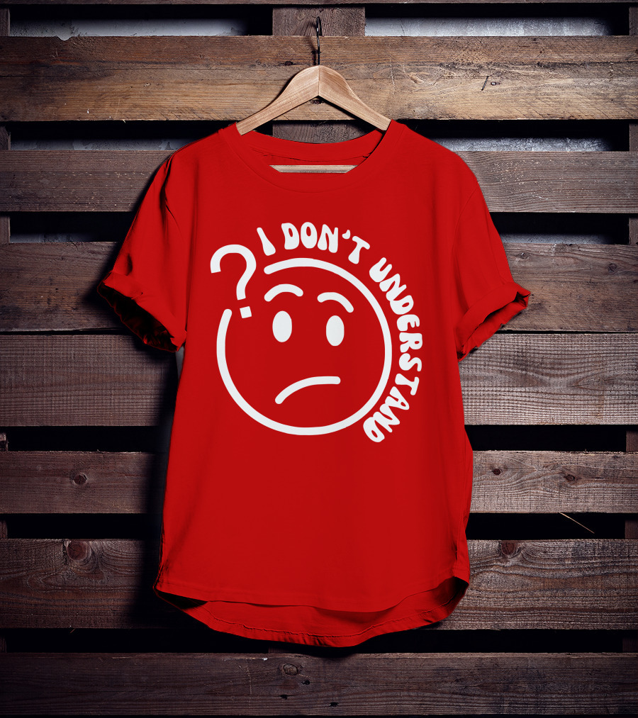 I Don’t Understand Question Mark Face Cropped T-Shirt