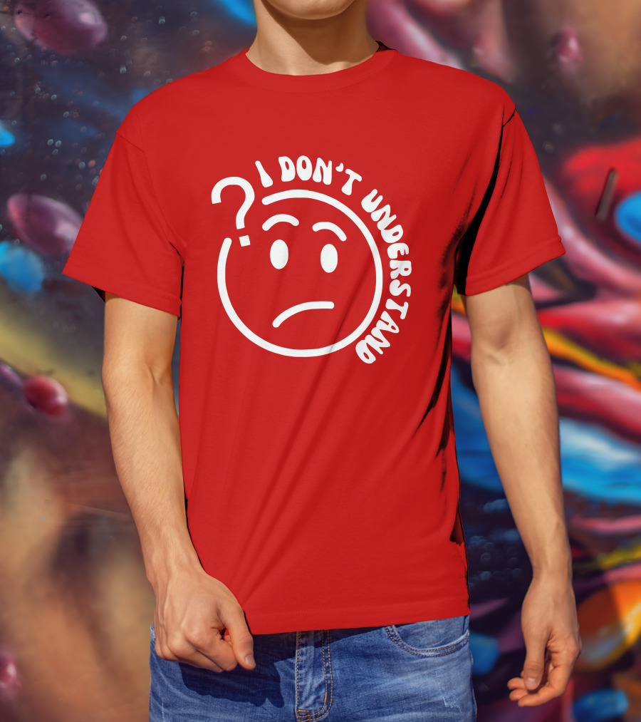 I Don’t Understand Question Mark Face Cropped T-Shirt