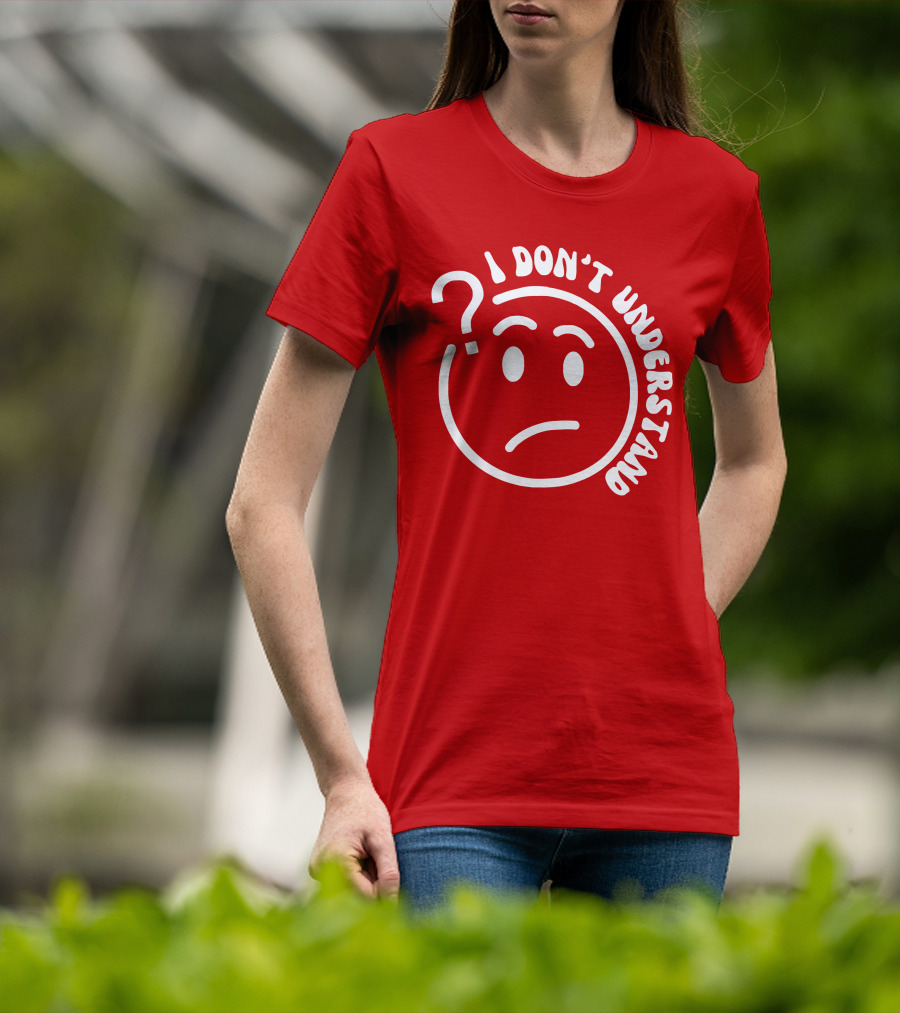 I Don’t Understand Question Mark Face Cropped T-Shirt