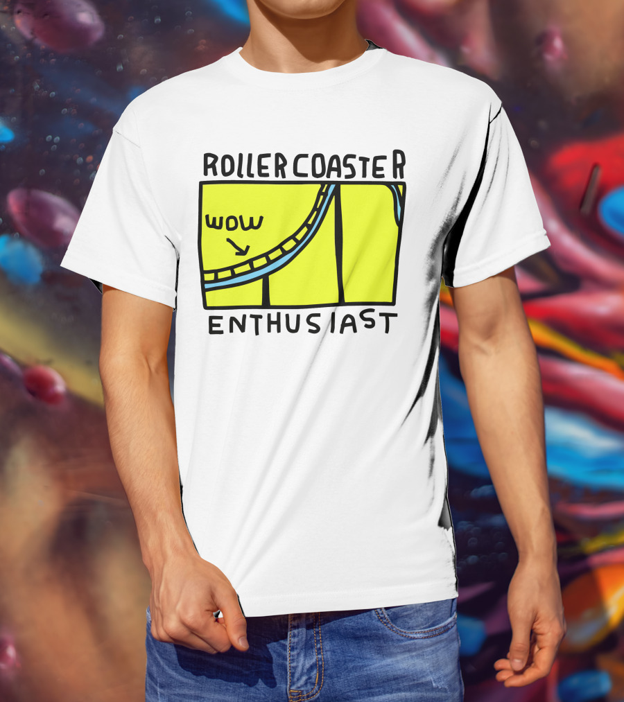 Roller Coaster Enthusiast Wow T-Shirt