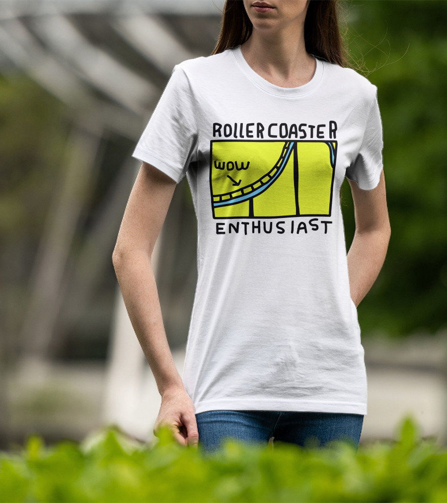 Roller Coaster Enthusiast Wow T-Shirt