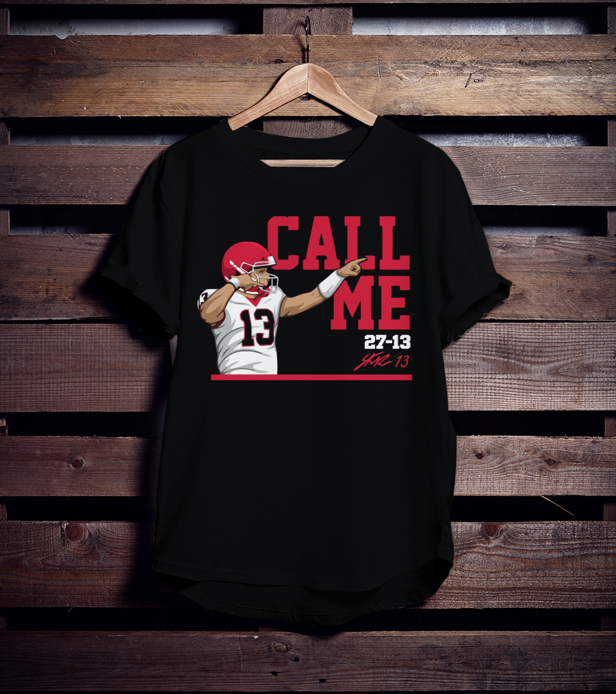 Call Me 13 Stetson Bennett X The Players Trunk 27-13 T-Shirt