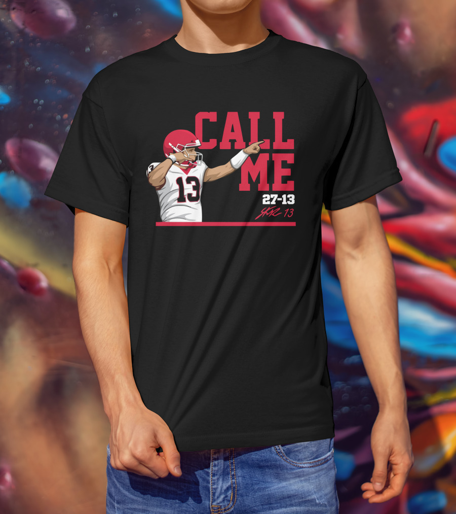 Call Me 13 Stetson Bennett X The Players Trunk 27-13 T-Shirt