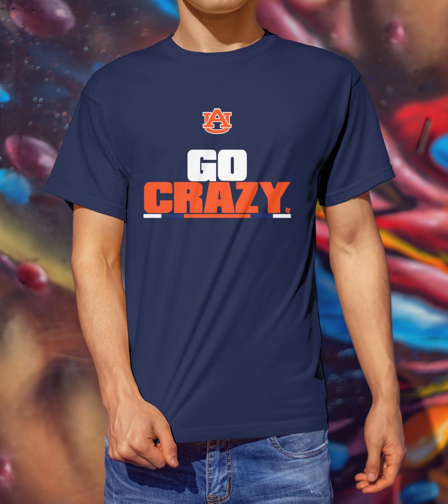 Auburn University Go Crazy Football Tigers T-Shirt