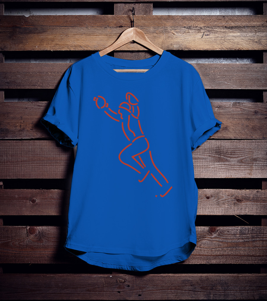The Kid Neon Baseball Catch Line T-Shirt
