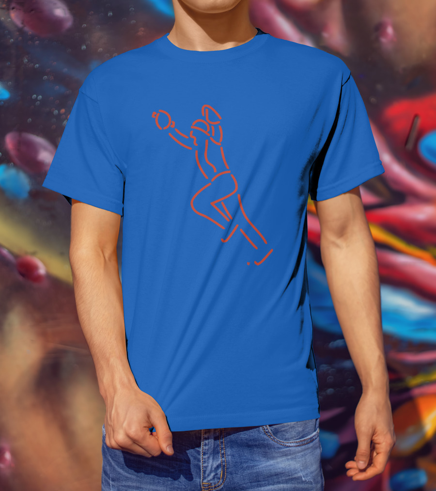 The Kid Neon Baseball Catch Line T-Shirt