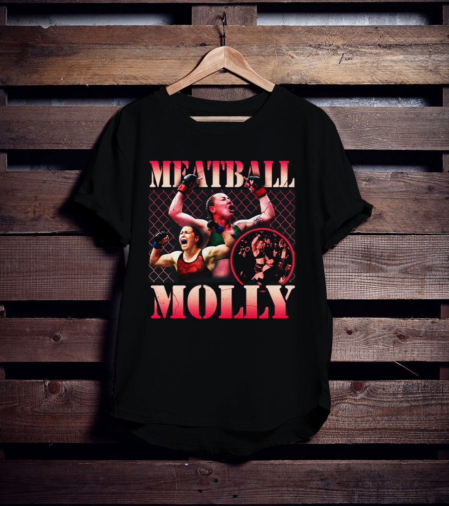 Meatball Molly Red Octagon Victory Celebrations T-Shirt
