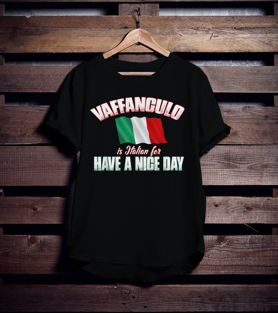 VAFFANCULO Italian Flag Have A Nice Day T-Shirt