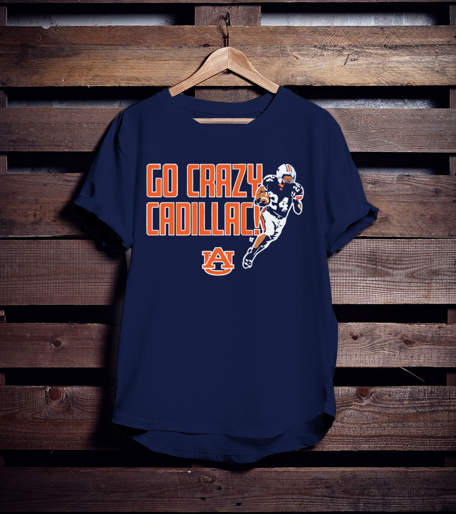 Auburn Football Go Crazy Cadillac Running Back 24 T-Shirt