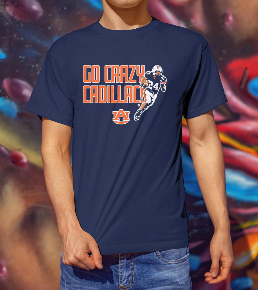 Auburn Football Go Crazy Cadillac Running Back 24 T-Shirt