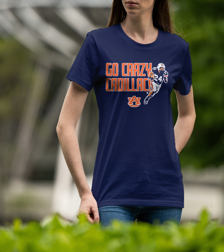 Auburn Football Go Crazy Cadillac Running Back 24 T-Shirt