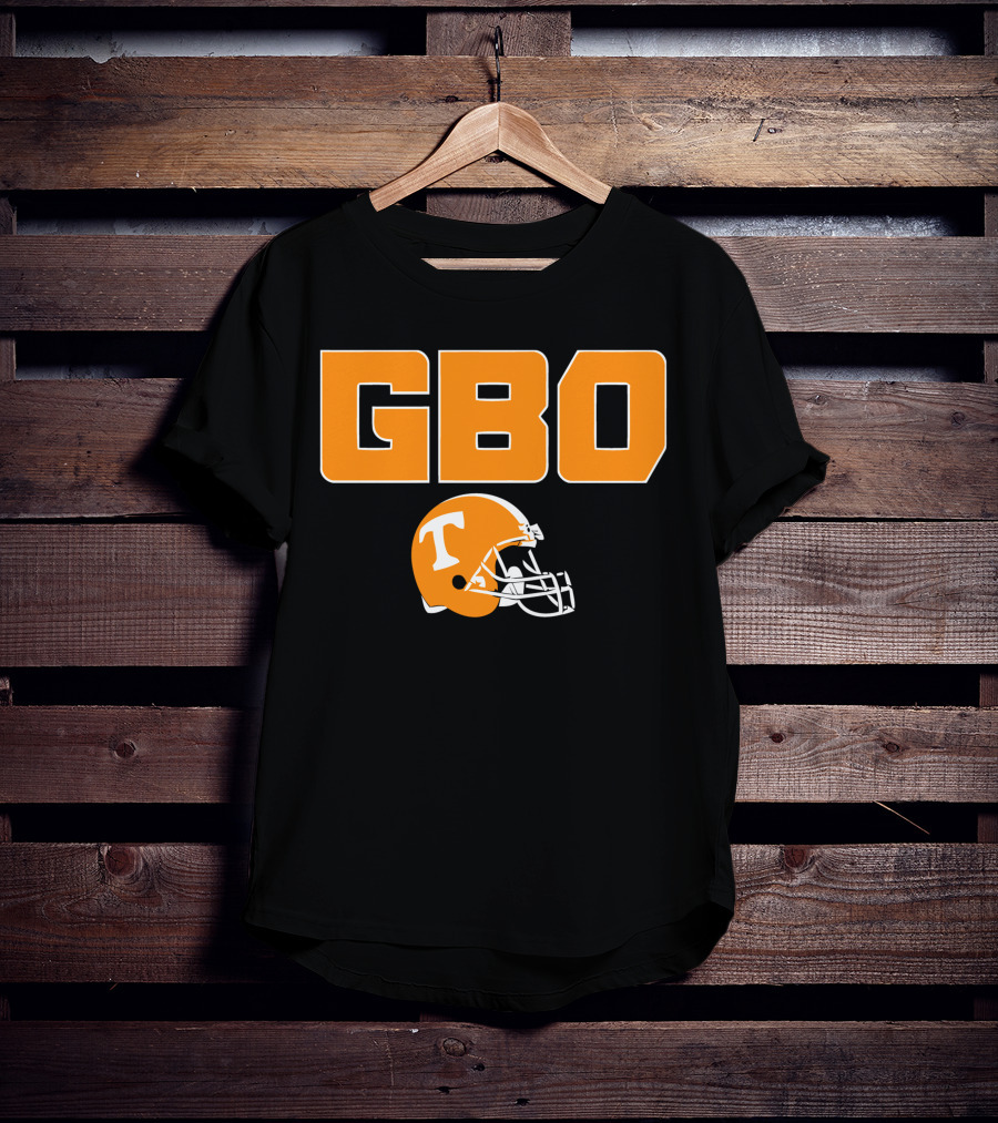 GBO Tennessee Football Go Big Orange T Helmet T-Shirt