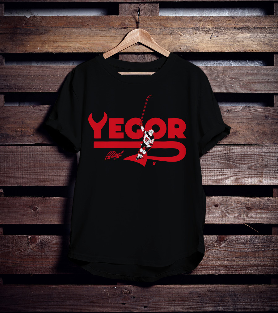 Yegor Sharangovich Celly Hockey Celebration T-Shirt