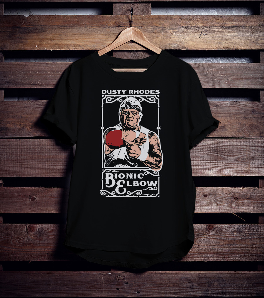 Dusty Rhodes Bionic Elbow Wrestler T-Shirt