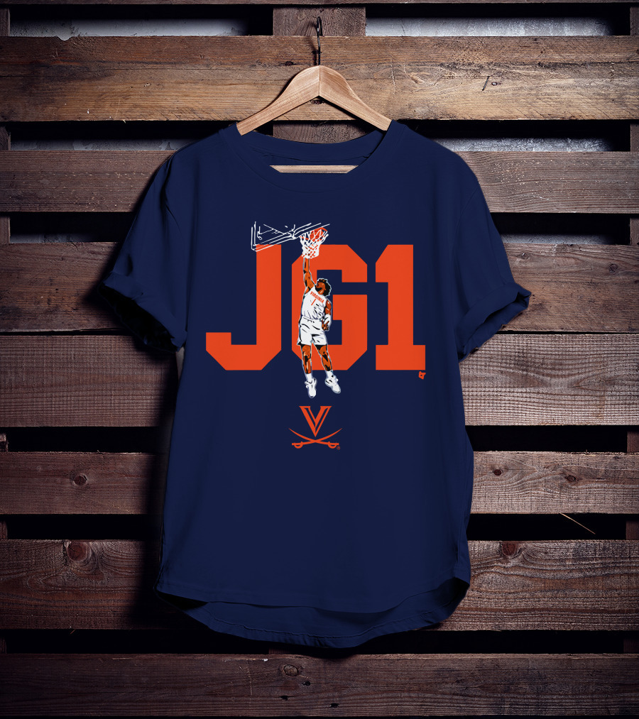 Virginia Basketball Jayden Gardner JG1 Dunk T-Shirt