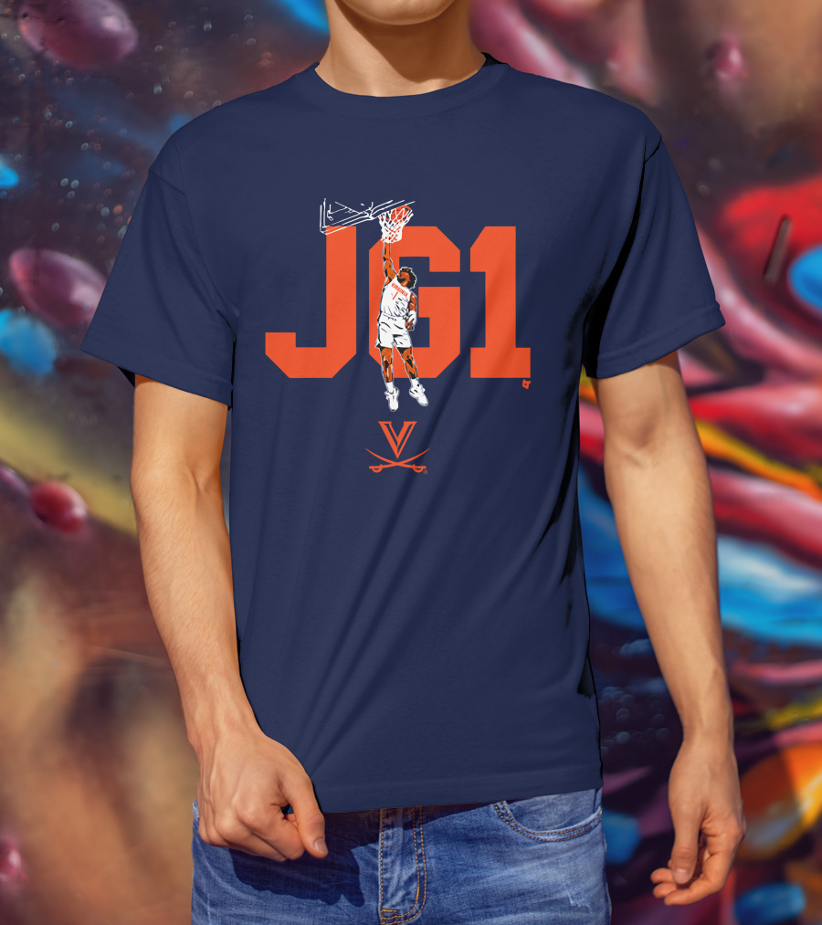 Virginia Basketball Jayden Gardner JG1 Dunk T-Shirt