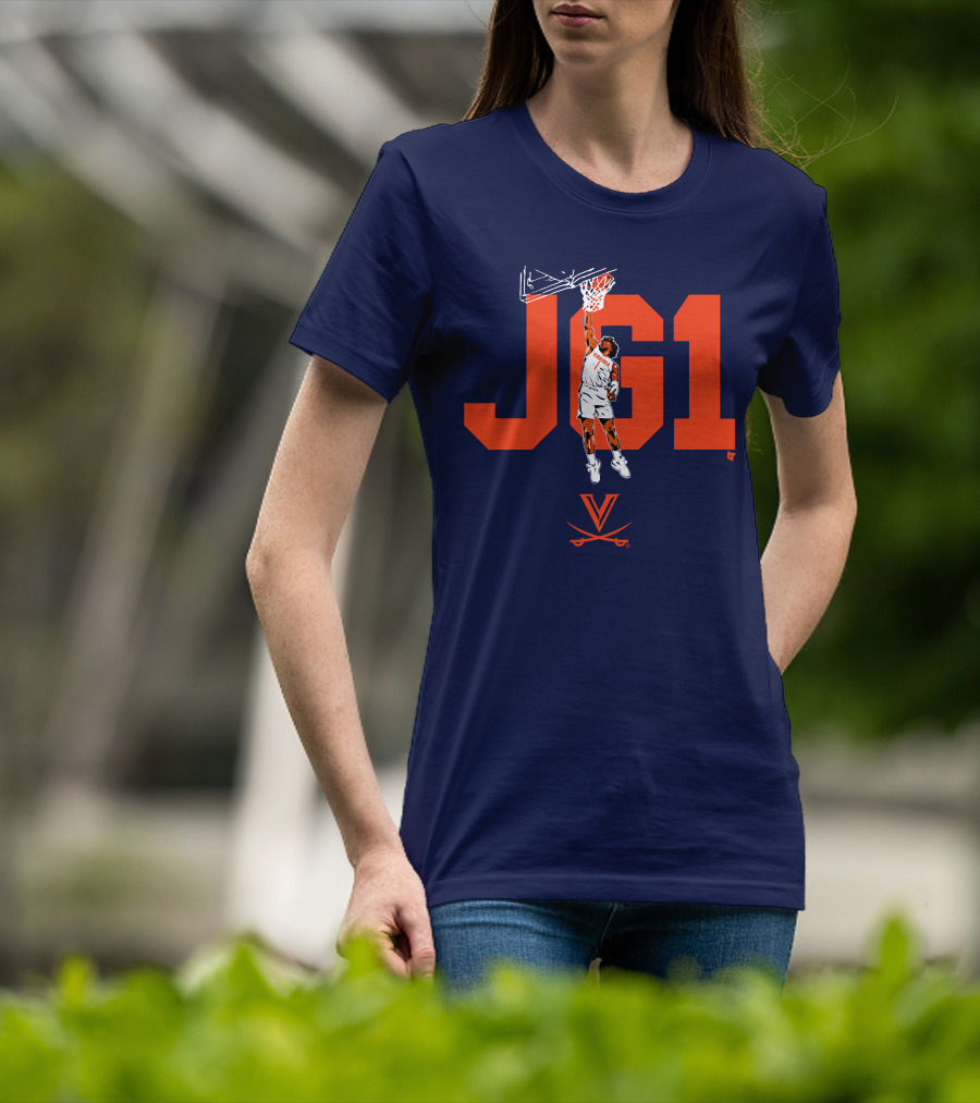 Virginia Basketball Jayden Gardner JG1 Dunk T-Shirt