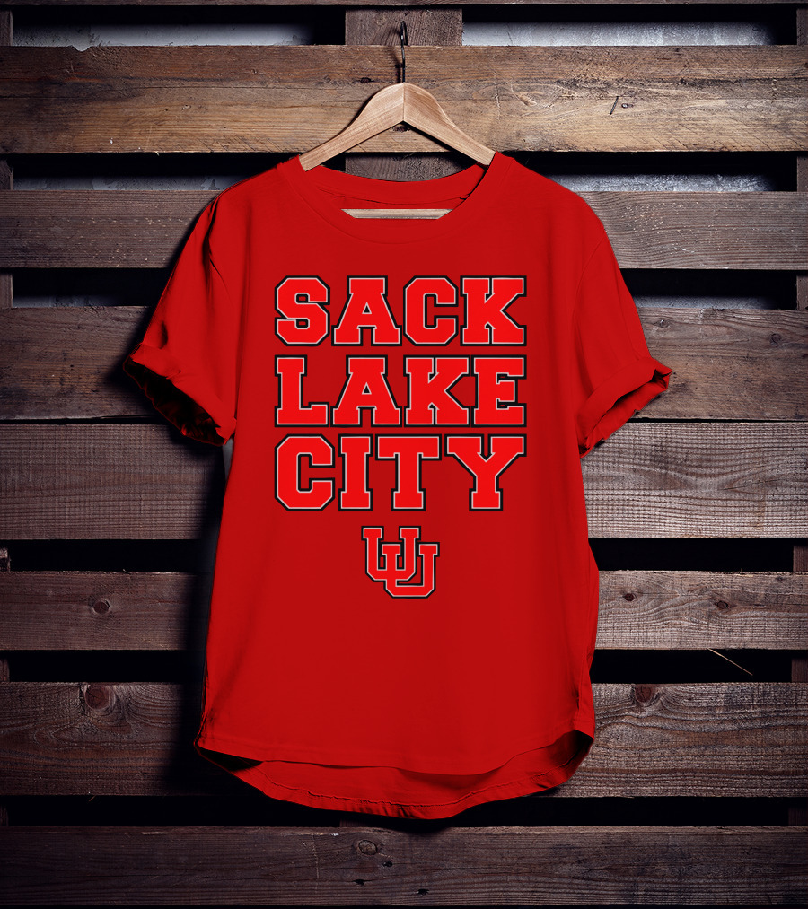 Sack Lake City Utah Football U T-Shirt