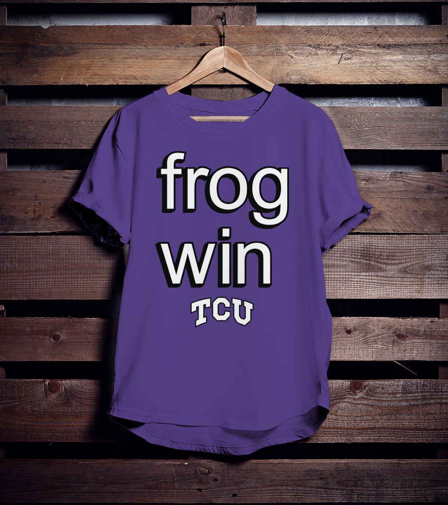 Frog Win TCU Football T-Shirt