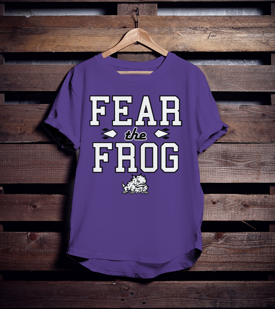 Fear The Frog TCU Football Horned Frog Spirit T-Shirt