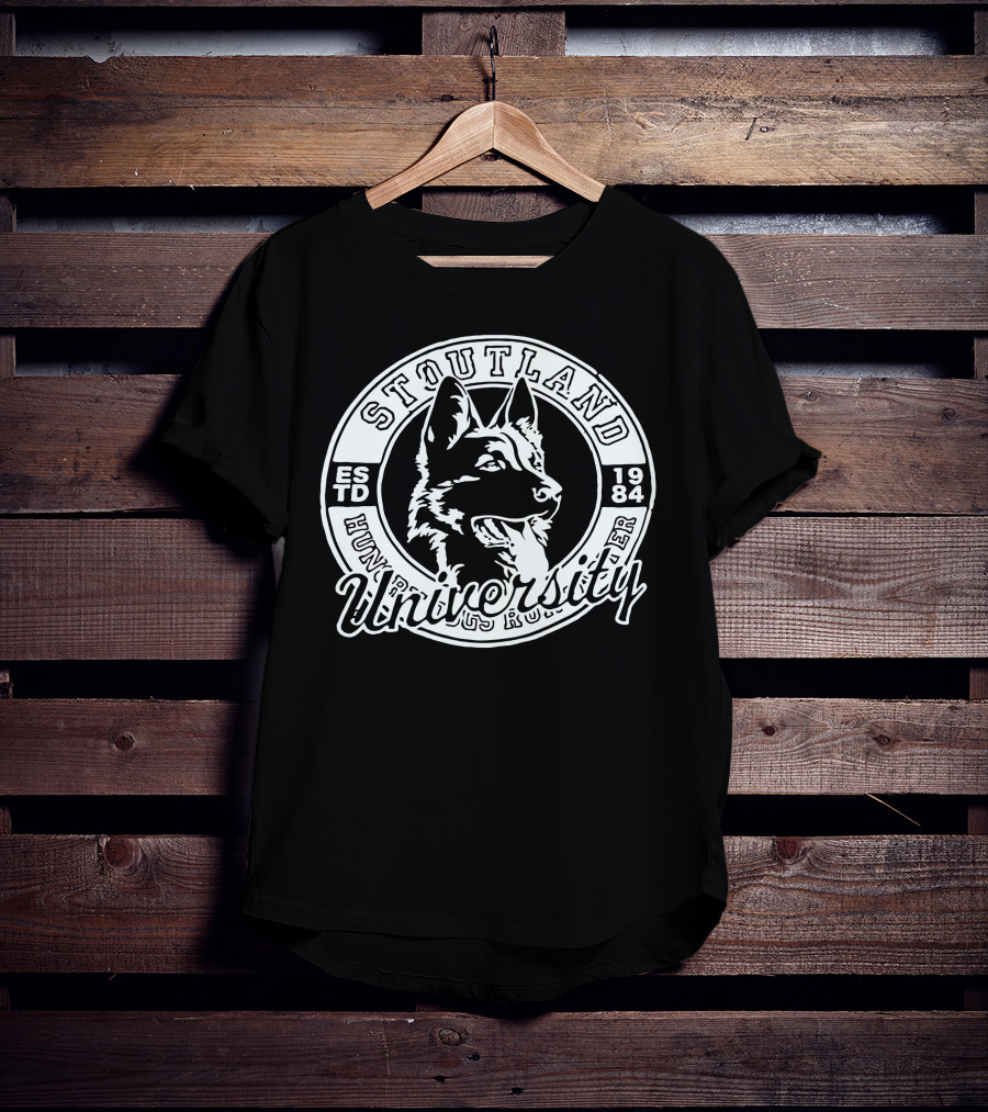 Stoutland University Estd 1984 Dog T-Shirt