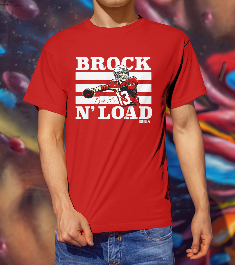 BROCK PURDY BROCK N LOAD NFLPA Football T-Shirt
