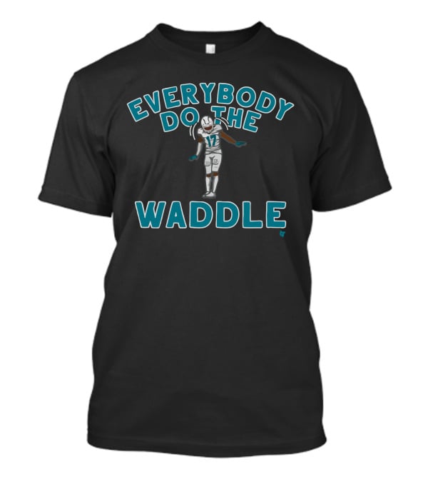 Everybody Do The Waddle Football Player Number 17 T-Shirt