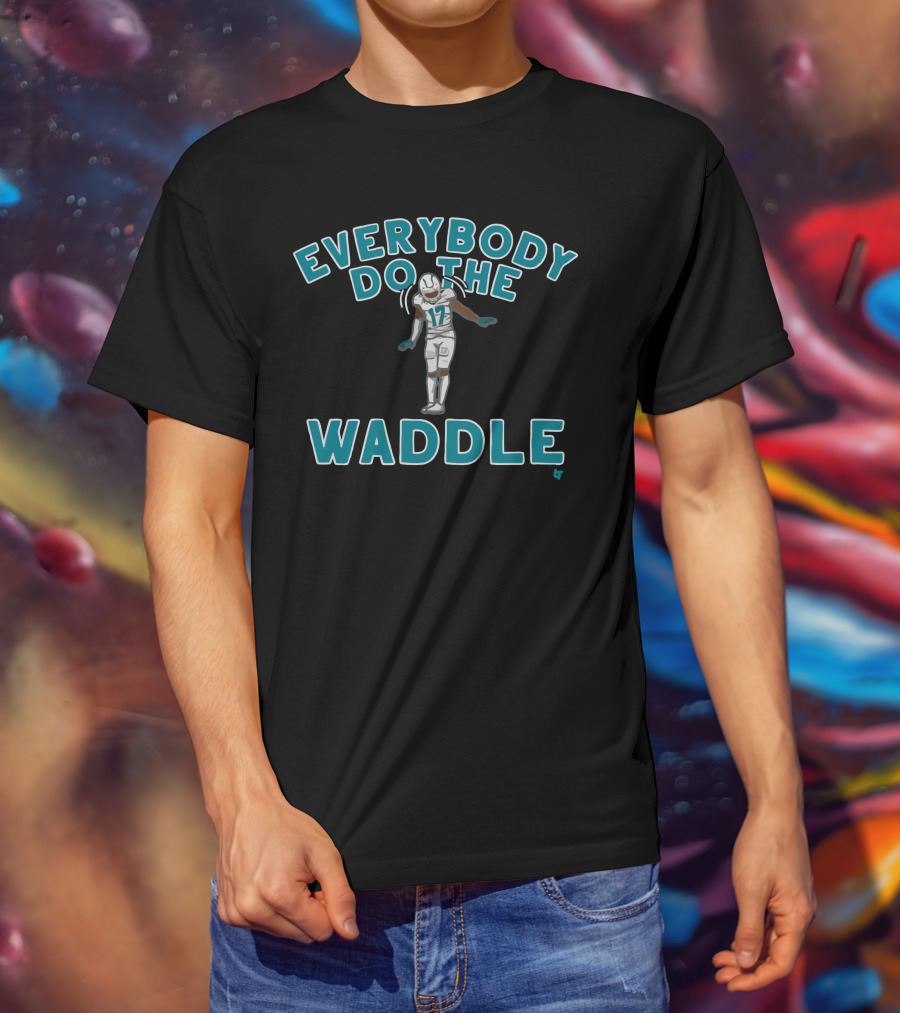 Everybody Do The Waddle Football Player Number 17 T-Shirt