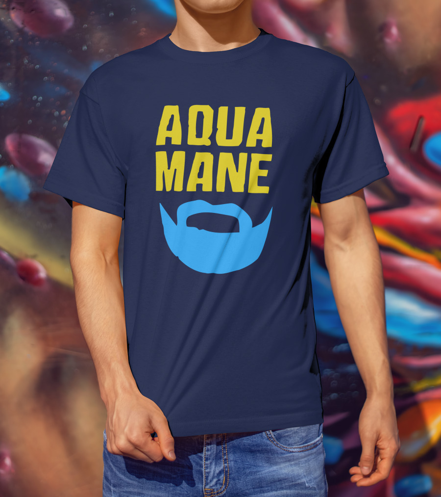 Aqua Mane Steven Adams Beard T-Shirt