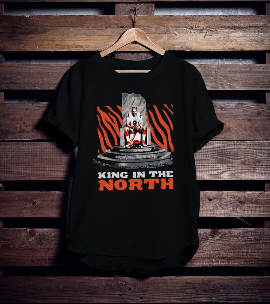 King In The North Football Throne Tiger Stripes T-Shirt