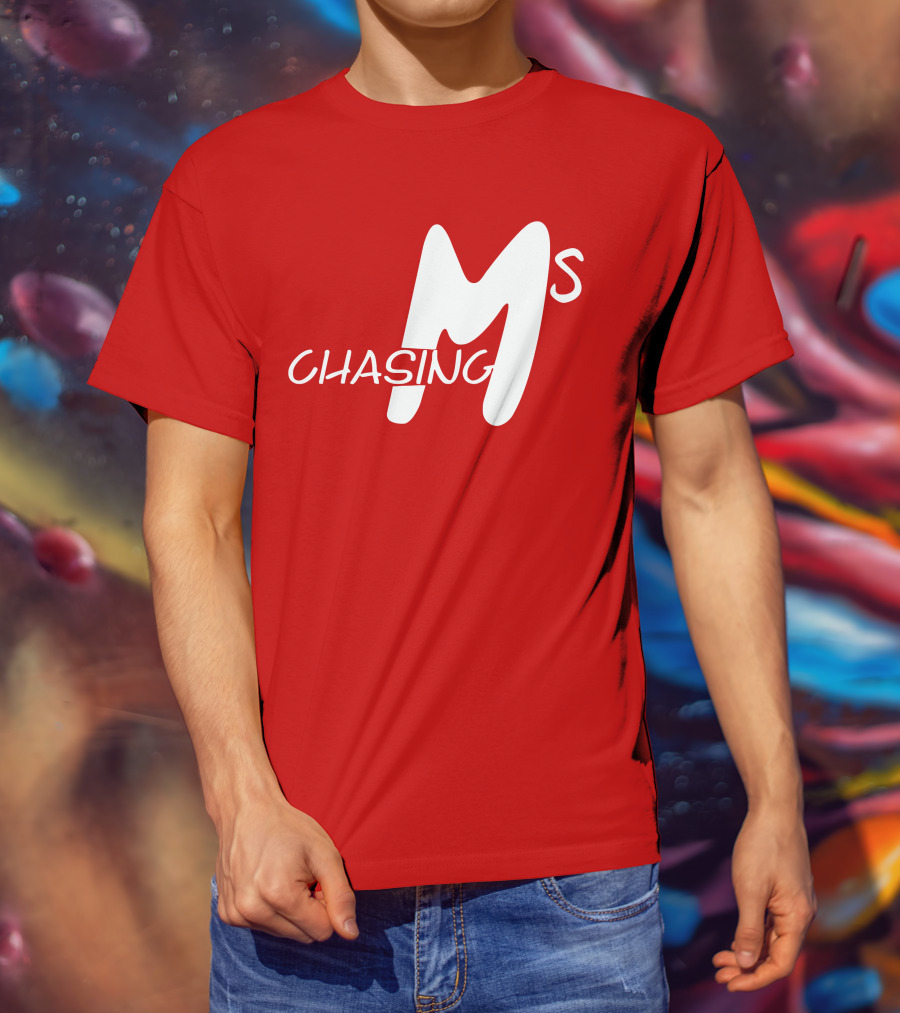 Chasing Ms Retro Style Bold Red T-Shirt