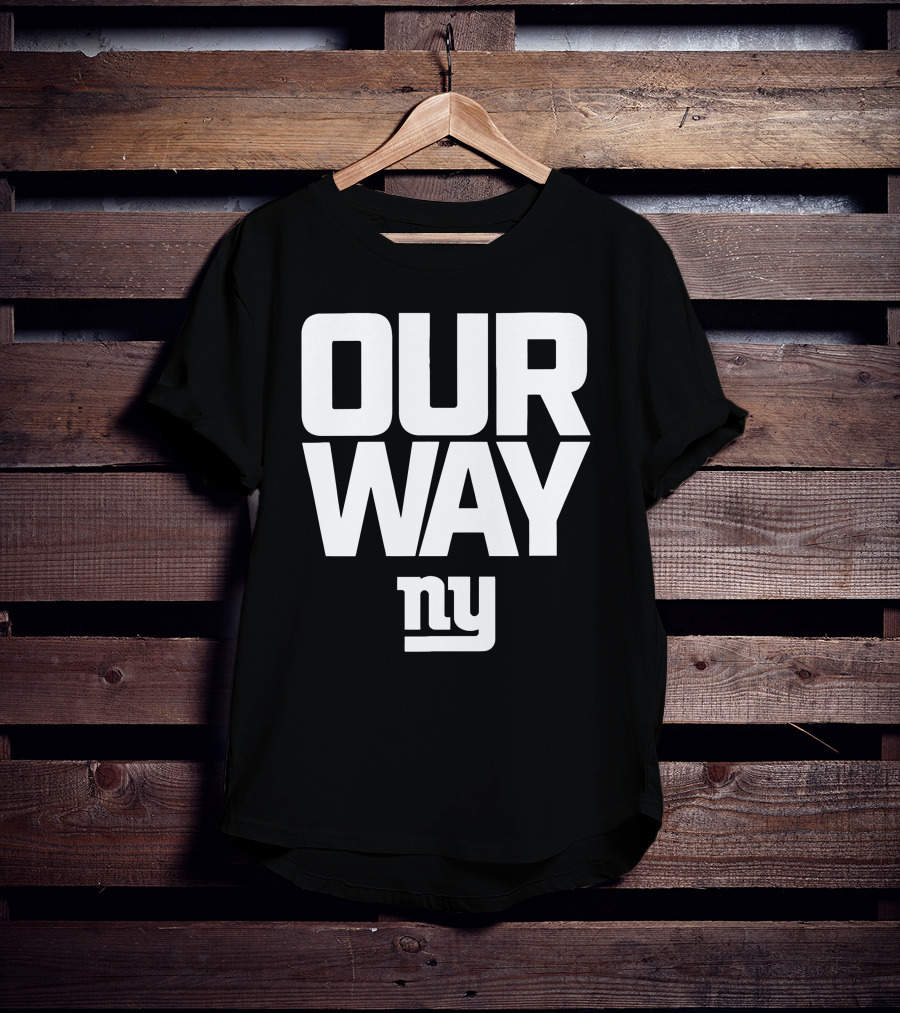 OUR WAY NY Giants Football T-Shirt