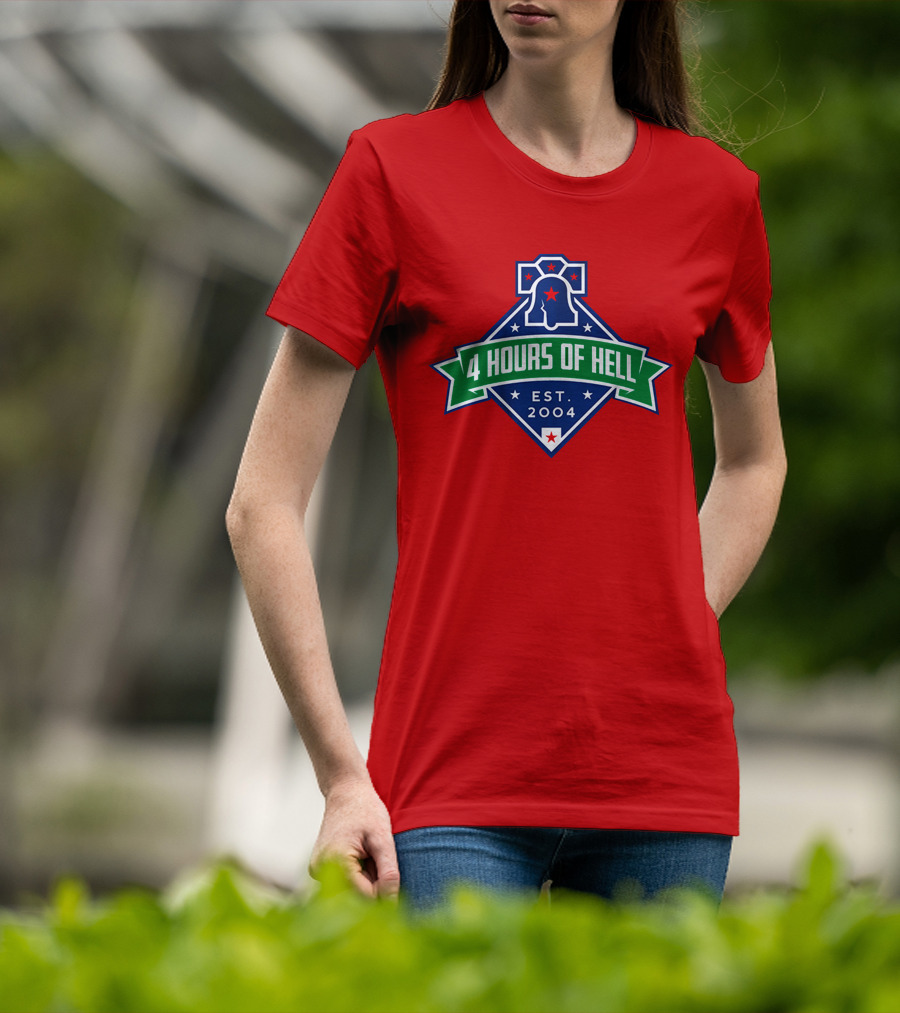 4 Hours Of Hell Philadelphia EST 2004 Liberty Bell T-Shirt