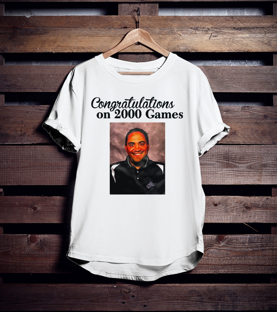 Congratulations On 2000 Games T-Shirt