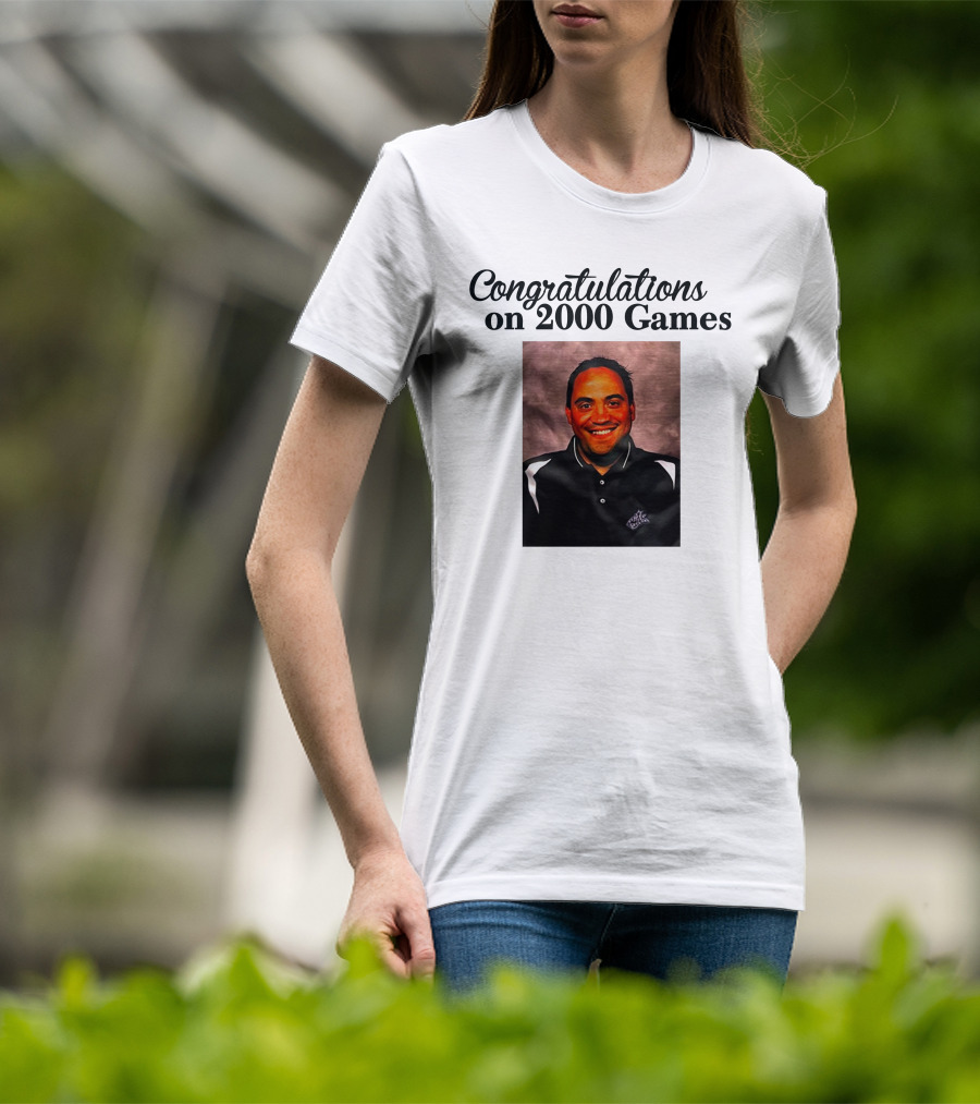Congratulations On 2000 Games T-Shirt