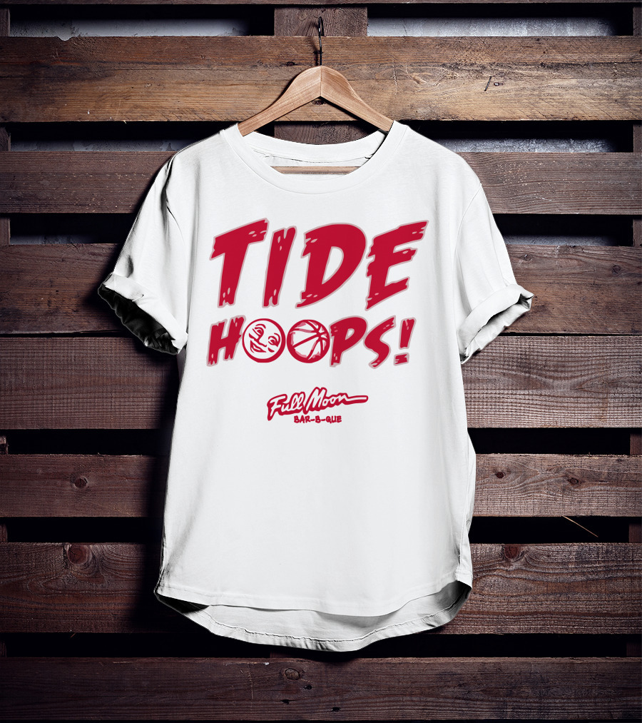 Tide Hoops Full Moon Bar-B-Que Basketball Event T-Shirt