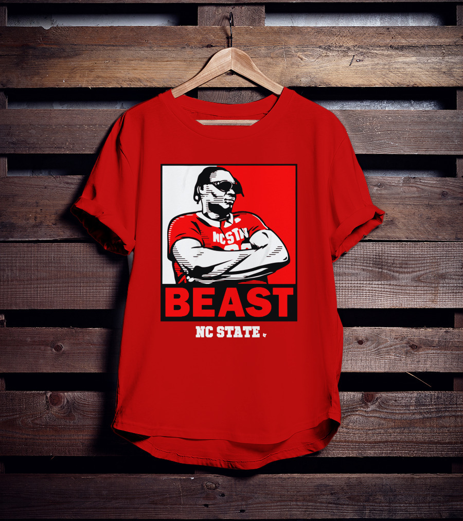 NC State Basketball DJ Burns Beast Shades T-Shirt