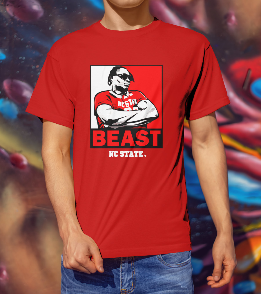 NC State Basketball DJ Burns Beast Shades T-Shirt