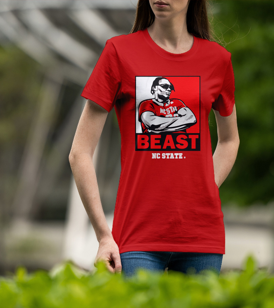 NC State Basketball DJ Burns Beast Shades T-Shirt