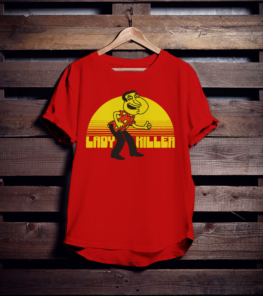 Lady Killer Quagmire Retro Sunset T-Shirt