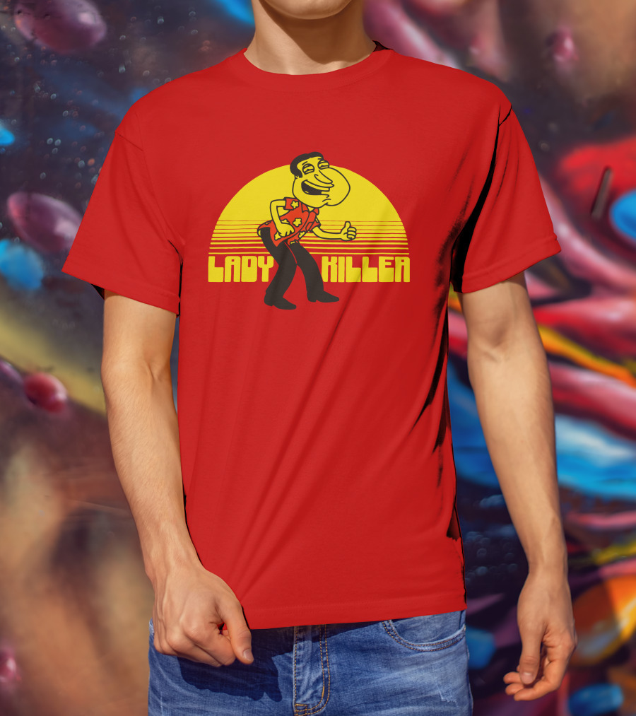 Lady Killer Quagmire Retro Sunset T-Shirt