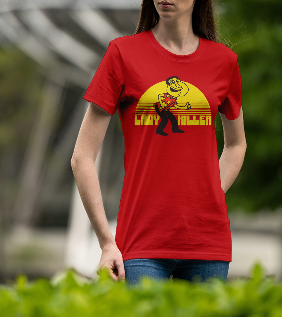 Lady Killer Quagmire Retro Sunset T-Shirt