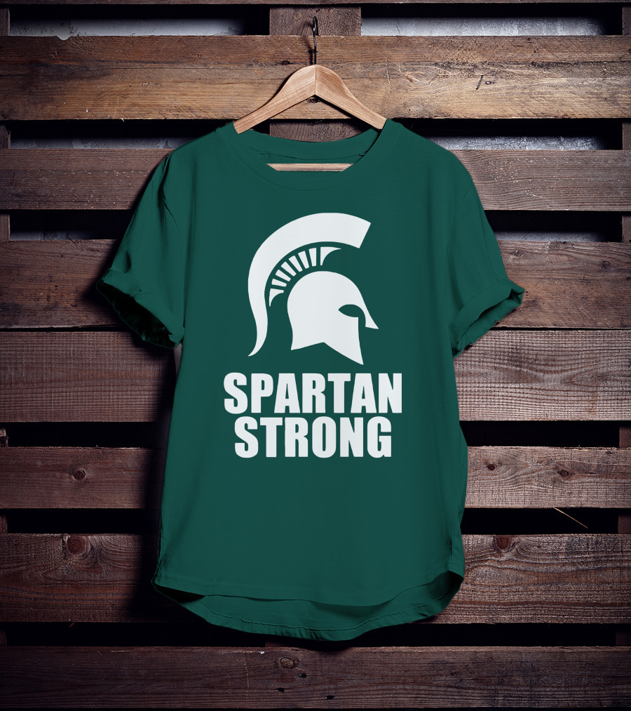 Spartan Strong MSU Helmet T-Shirt