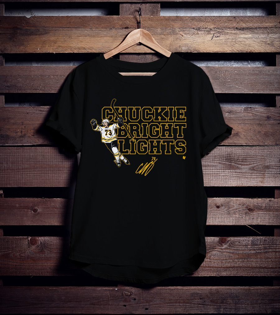 CHUCKIE BRIGHT LIGHTS Charlie McAvoy 73 T-Shirt
