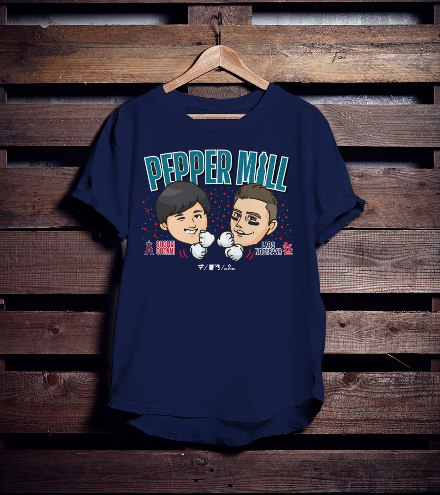 PEPPER MILL Shohei Ohtani Lars Nootbaar MLB Players T-Shirt