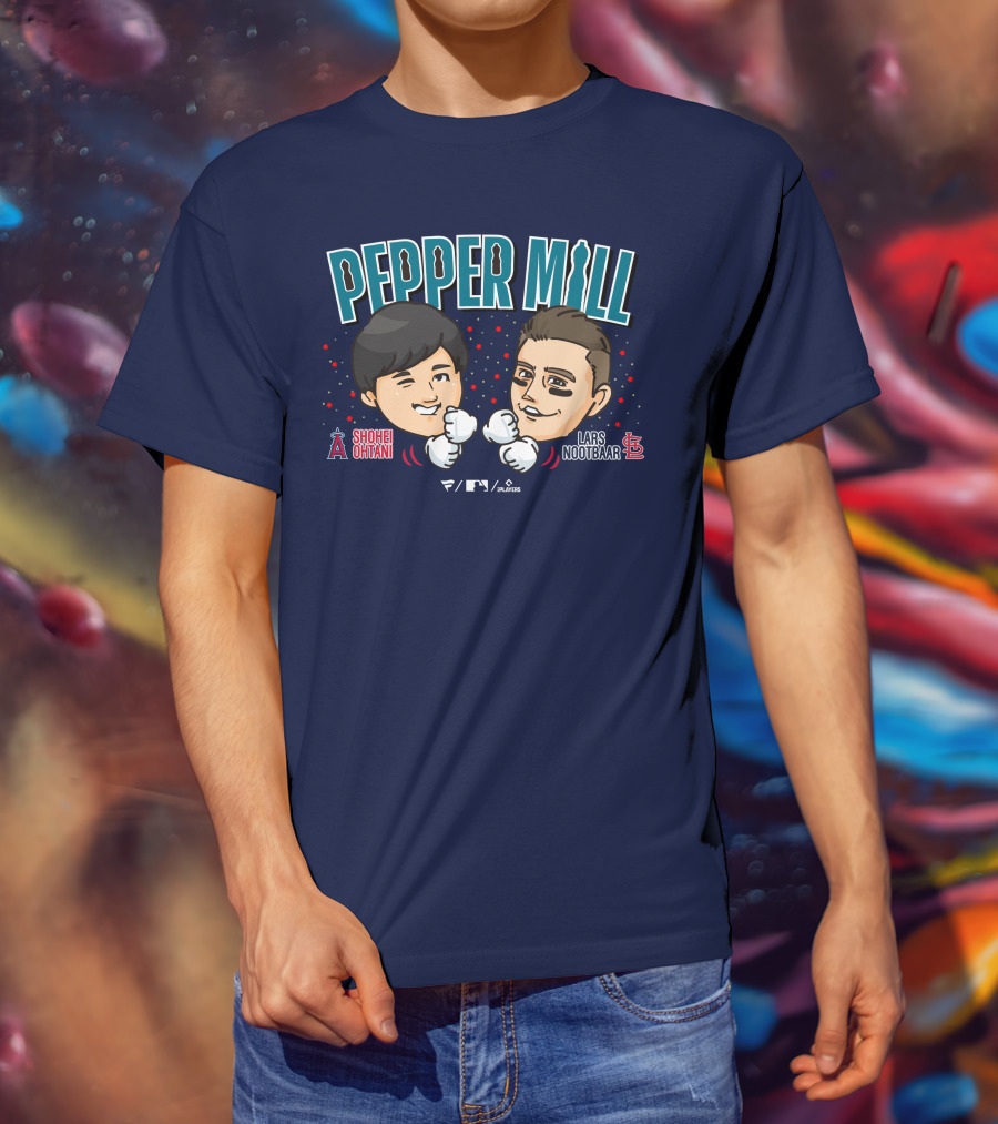PEPPER MILL Shohei Ohtani Lars Nootbaar MLB Players T-Shirt