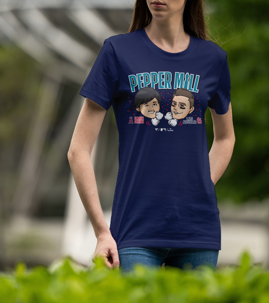 PEPPER MILL Shohei Ohtani Lars Nootbaar MLB Players T-Shirt
